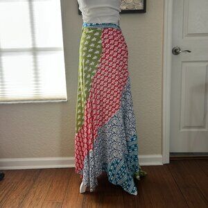 Anandas Collection Boho Multi-Color Maxi Skirt